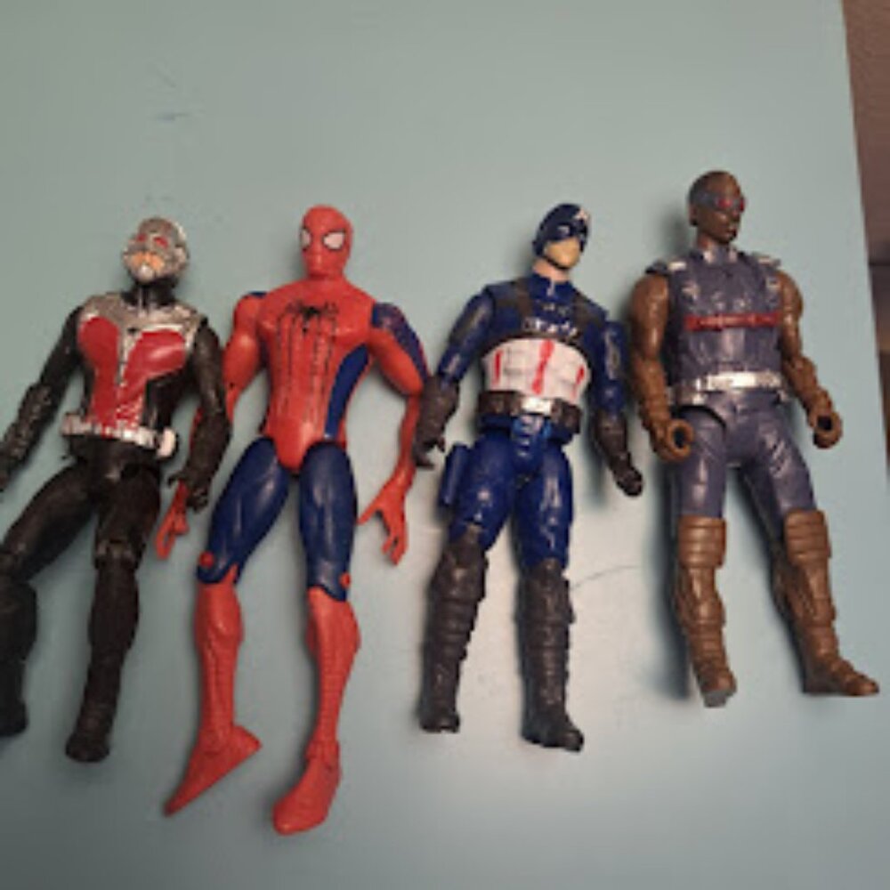 Marvel 6 inch action figures ant man spider man captain america Falcon Avengers